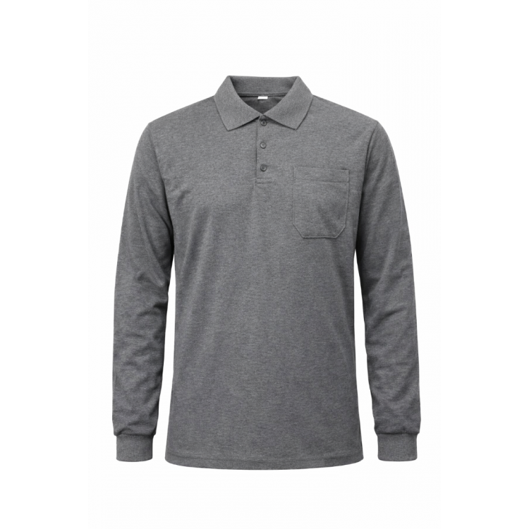 POLO YAKA UZUNKOL TİŞÖRT ANTRASİT