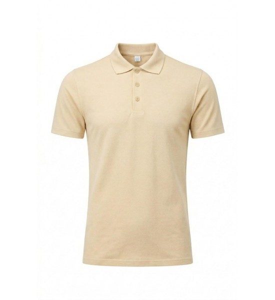 POLO YAKA CEPLİ TİŞÖRT BEJ