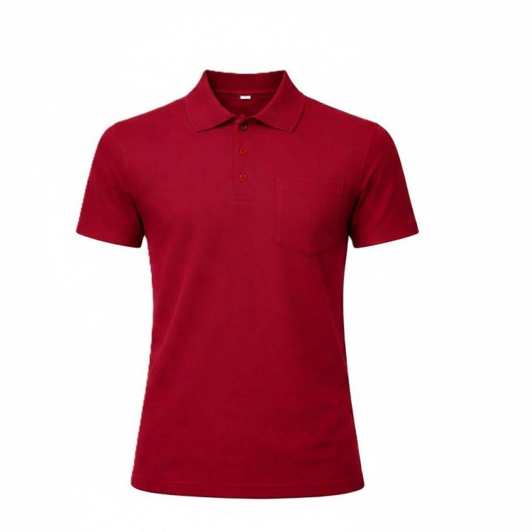 POLO YAKA CEPLİ TİŞÖRT BORDO