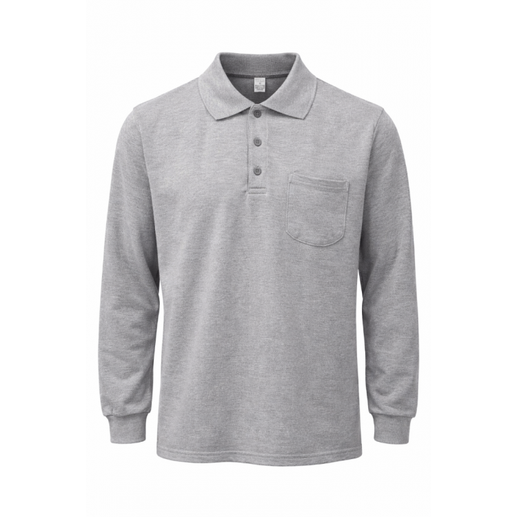  POLO YAKA SWEAT GRİ MELANJ