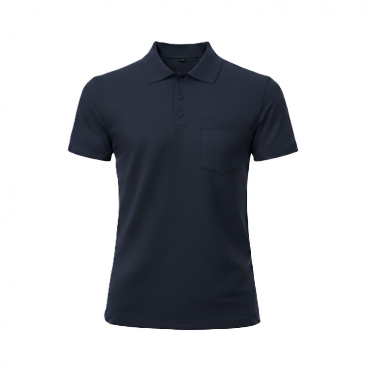 POLO YAKA CEPLİ TİŞÖRT LACİVERT