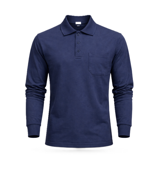  POLO YAKA SWEAT LACİVERT