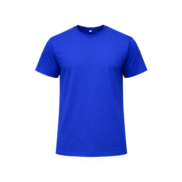 BİSİKLET YAKA T-SHIRT SAXS MAVİ