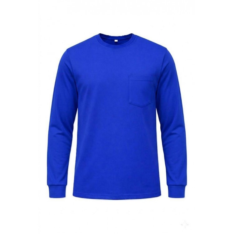 BİSİKLET YAKA UZUNKOL T-SHIRT 