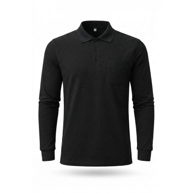  POLO YAKA SWEAT SİYAH