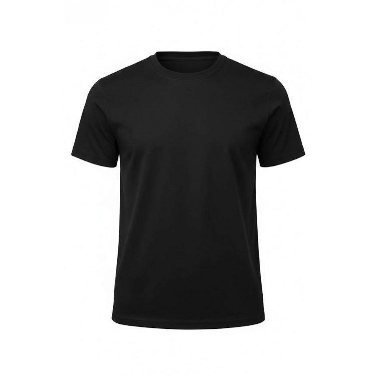 BİSİKLET YAKA KISAKOL T-SHIRT SİYAH