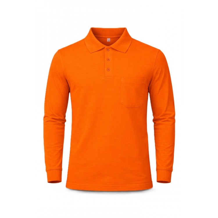 POLO YAKA UZUNKOL TİŞÖRT TURUNCU