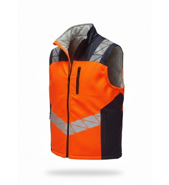 HI-VIS DİZAYN REFLEKTÖR YELEK TURUNCU