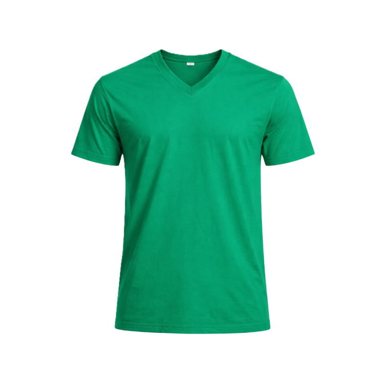 V YAKA TİŞÖRT YEŞİL